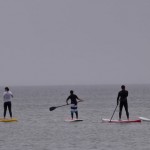 Stehpaddler am Paddeln