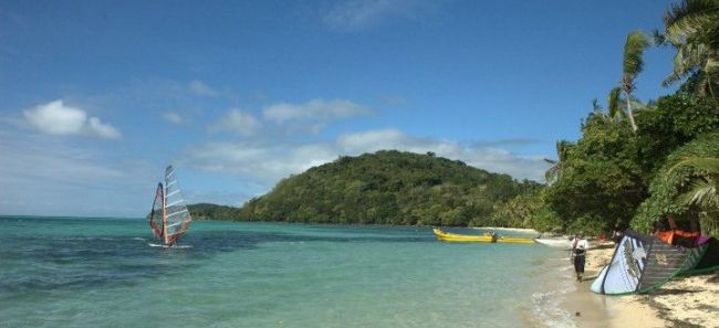 Kitesurfen auf den Fidschi-Inseln ist ein Traum
