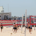 Volleyball spielen in St. Kilda Melbourne Australien