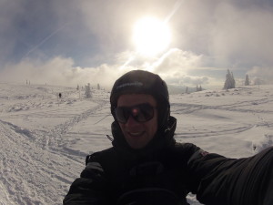 Snowkiting im Mittelgebirge
